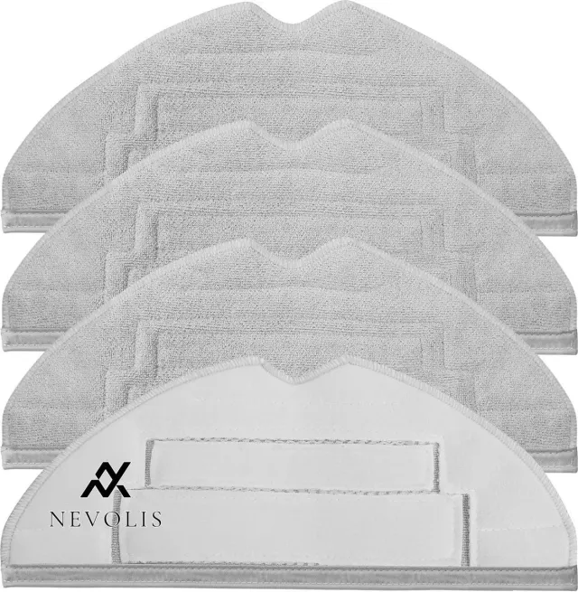 Nevolis 4Pcs Washable Microfiber Robot Vacuum Cleaner Wipes Vibrating Ranges Reusable Mopping . 4pcs s7 mop, 4 pieces s8 pro ultra mop, 8pcs s7 mop, s7 accessories, s8 pro uitra accessories