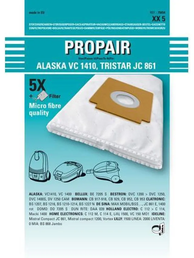Tristar STOFZAK PROPAIR JC 861 SET 5 + 1 F