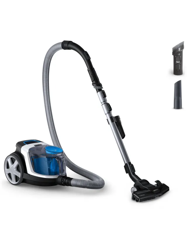 Philips PowerPro Compact FC9332/09 - Stofzuiger zonder zak Zwart, Blauw, Wit