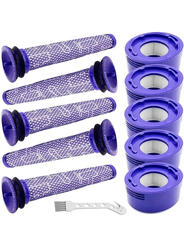 Inf Vervangende filteronderdelen voor Dyson V7 V8 stofzuiger, set van 11 stuks