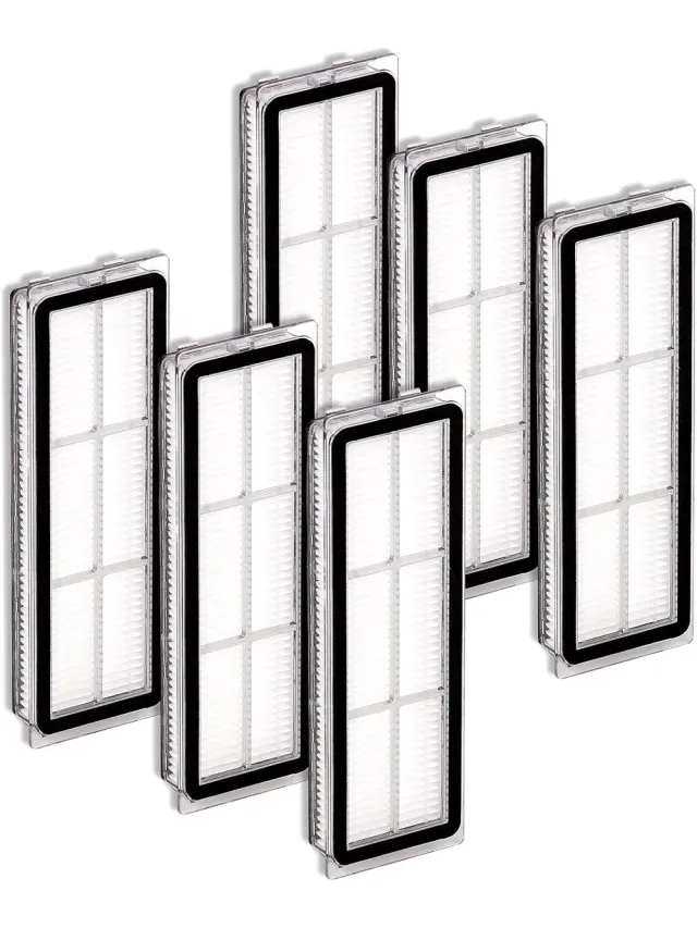 Geschikt voor Dreametech (Merkloos) (6 stuks) HEPA-filter gescht voor Dreametech L10s Ultra, L10s Pro, L10 Ultra, Z10 Pro, S10, S10 PRO, S10 PLUS, B101CN, 1C, W10, X10+, L10 + plus, Z10 pro, D10 PLUS, vervangende filters wit