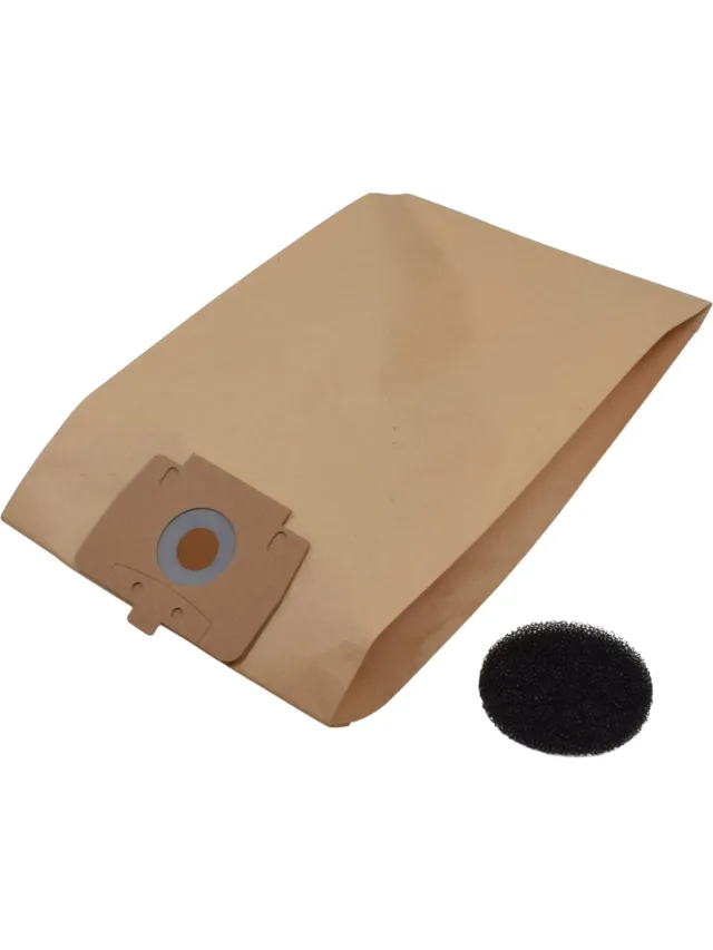 Covako Geschikt voor HAKO. 10 stuks. Stofzuigerzakken 7216 voor Supervac 100, + motorfilter, Papier. COVAKO Merk