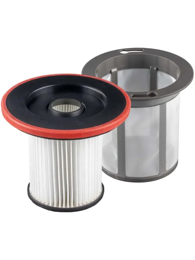 SQOON filterset geschikt voor Bosch Unlimited Serie 6 stofzuiger - Gelijk aan 12033215 - Vervangingsfilter cilinderfilter voor optimale filtratie Wit