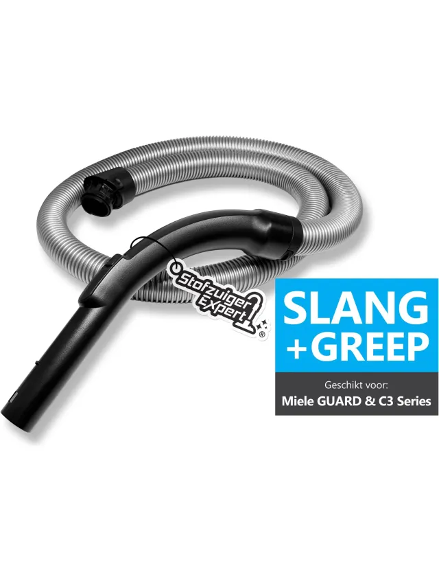 Stofzuiger Expert Slang & Greep Geschikt voor Miele Guard L1, M1, S1, C3, S8, S6, S8000 en S6000 Series stofzuigers - Flexibele Slang en Handgreep set van Hoge Kwaliteit - Moderne Pistoolgreep met 1 op 1 Pasvorm