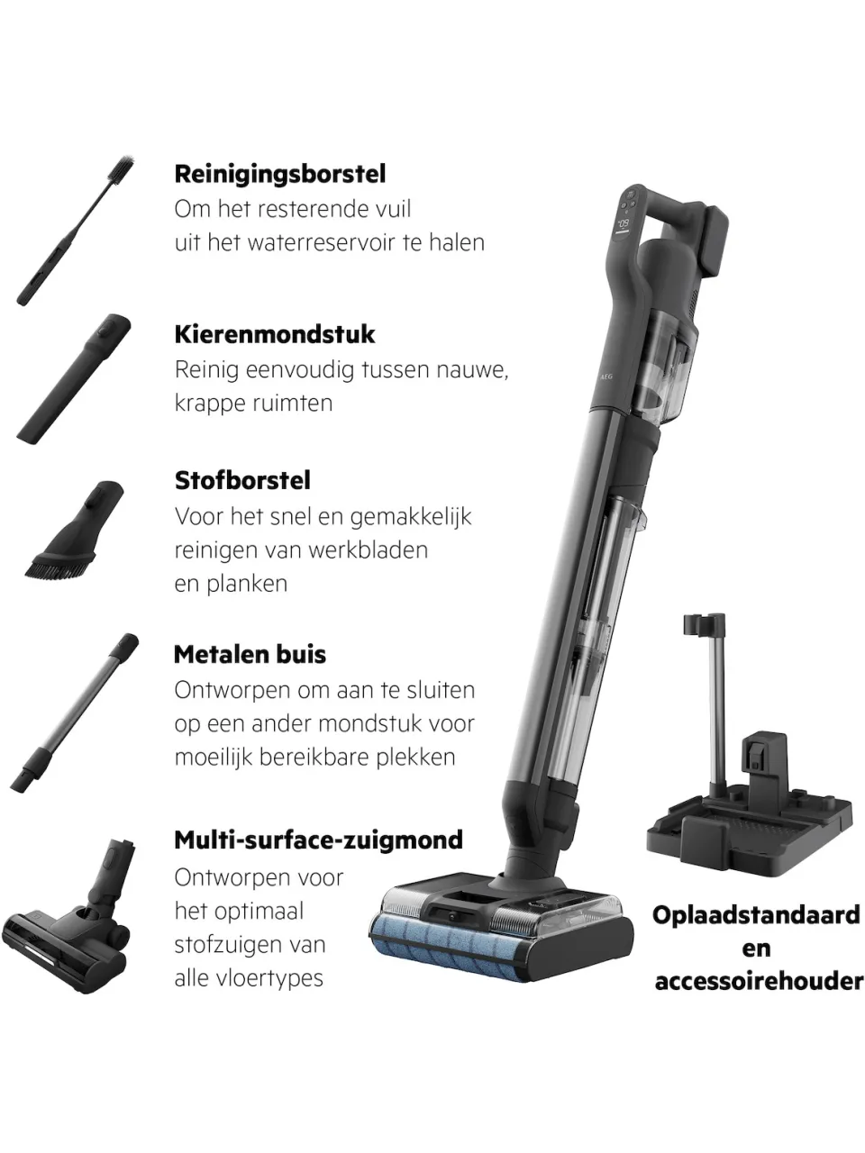 AEG AW82U2DG 8000 steelstofzuiger grijs, foto 3