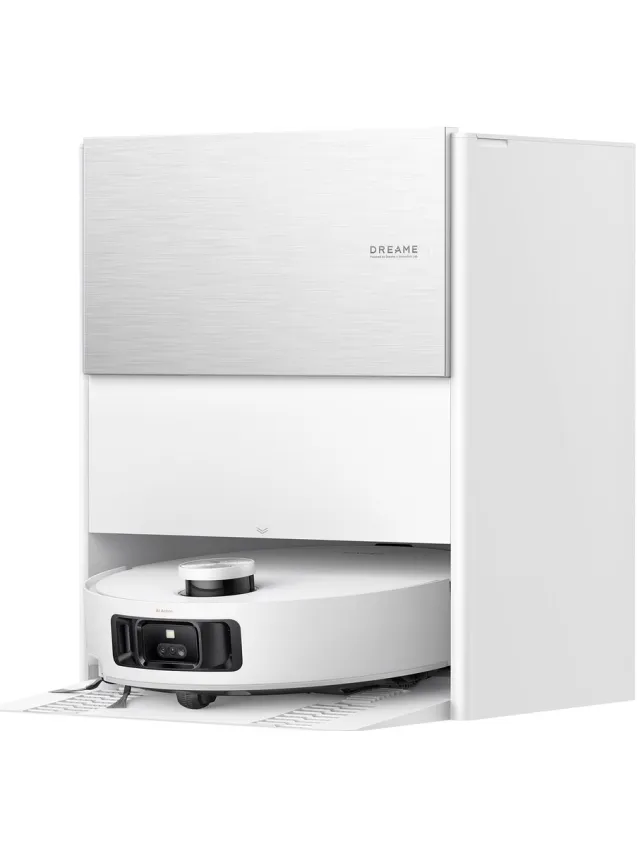 Dreame Aqua10 Roller – Robotstofzuiger - Nat- en Droogstofzuiger met 30.000 Pa - Automatisch Legen & Zelfreinigende Rol - 100 °C Rolreiniging - AutoSeal™ Tapijtkering Wit