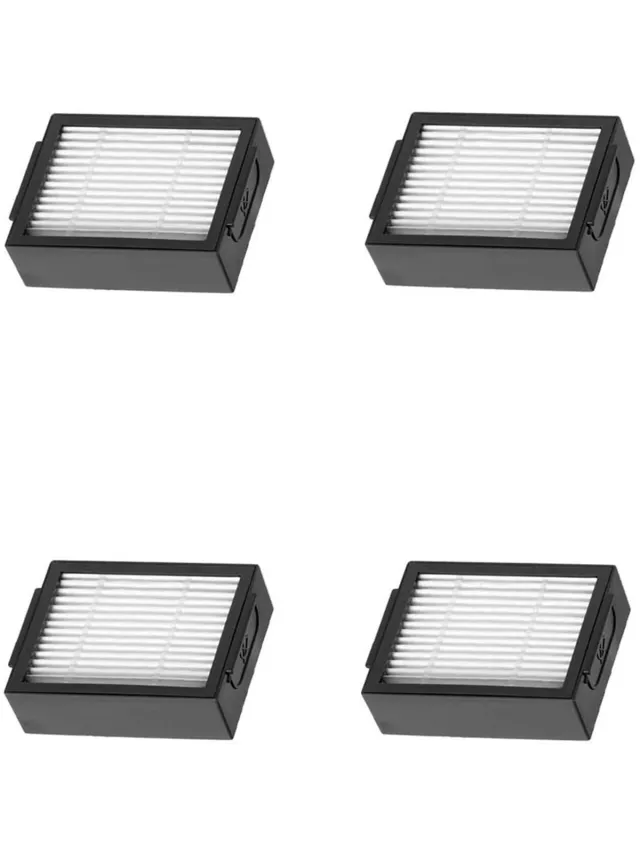 Inf Geschik voor Filter iRobot Roomba E5/E6/I7 robotstofzuiger 4-pack Wit