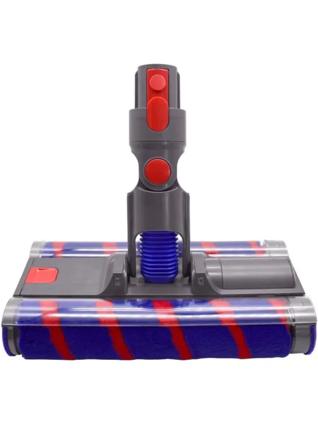 Staru Dubbele zachte borstel, zuigmond voor Dyson V7, V8, V10, V11 en V15, voor harde vloeren grijs