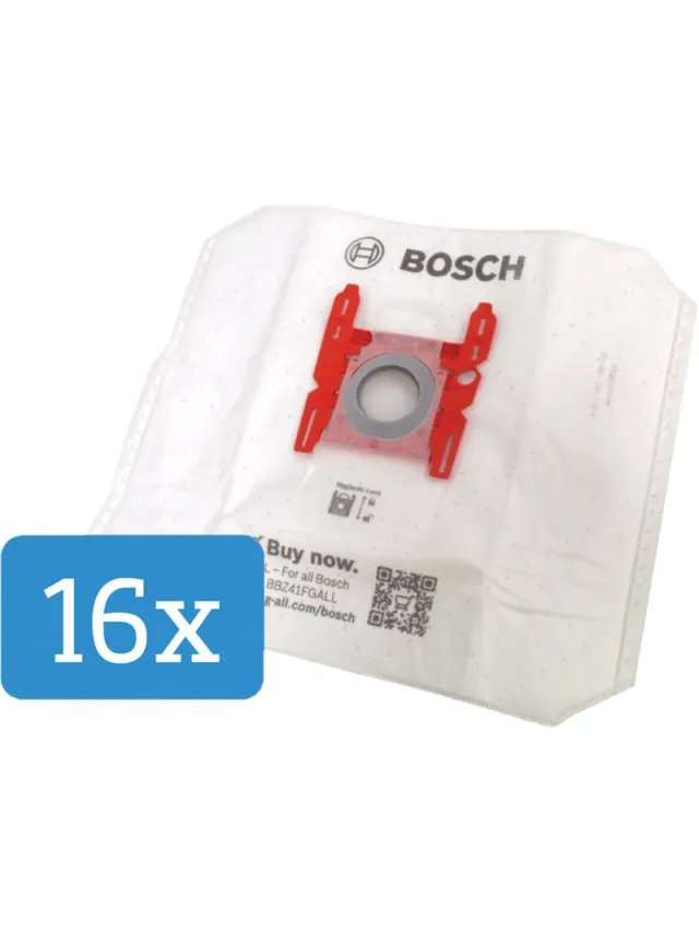 Bosch BBZ16GALL stofzuigerzak (16 stuks)
