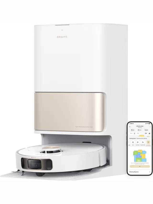 Dreame L10s Pro Ultra Serie - Robotstofzuiger - Wit - Automatisch - Mopfunctie