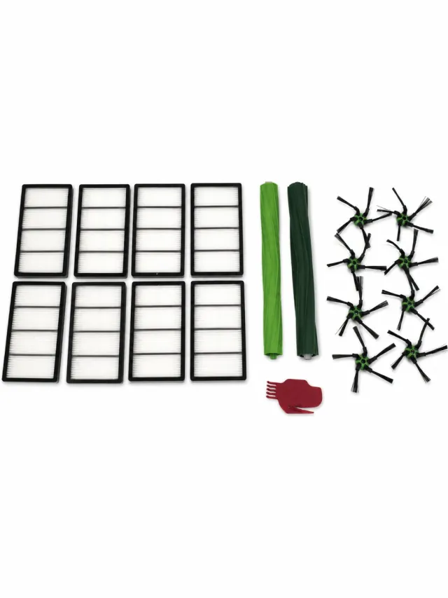 AllSpares Onderdelenset Stofzuiger geschikt voor iRobot S9 / S9PLUS (19st.)