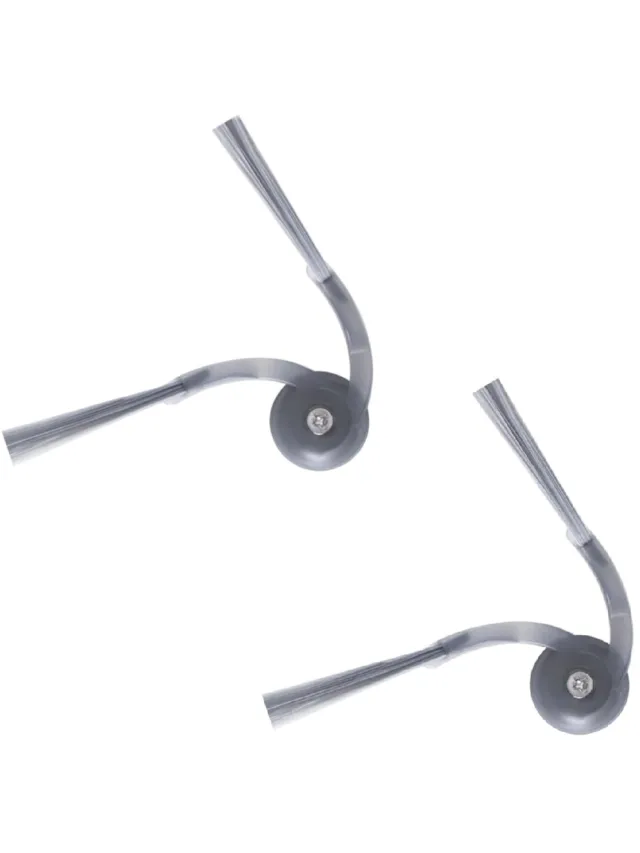 Wclavion Zijborstelset, 2 stuks, zwart - Geschikt voor Roborock Qrevo Curv, Saros, QR, Q10 S5, Q10 X5 robotstofzuigers