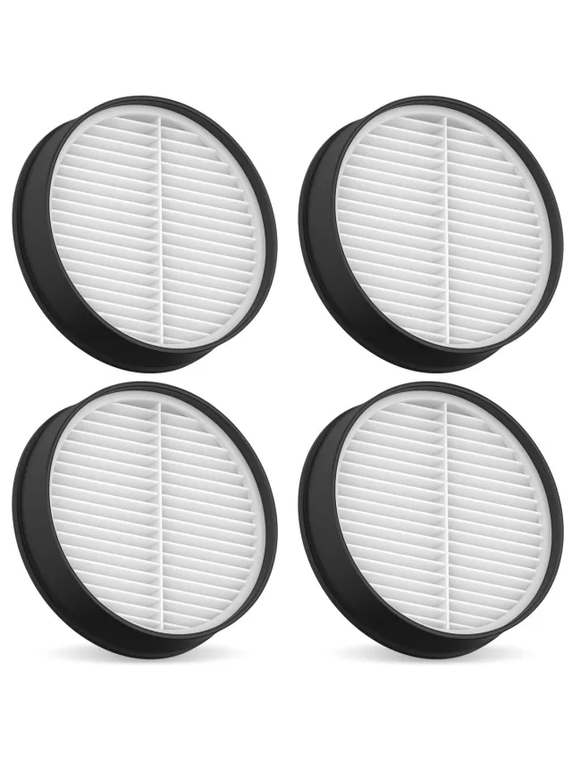 MYBOT Steelstofzuiger HEPA Filters - Geschikt voor S10 VisionPro - 4 Stuks Zwart