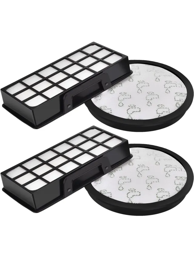 OEMG 2-delige Filterset (ZR903701) - Geschikt voor Rowenta RO7681EA RO7691EA RO7690EA RO7649EA RO7647EA RO7663EA RO7676EA Stofzuigers Wit