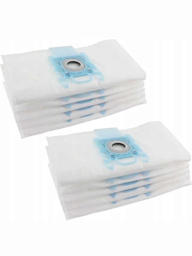 Rosfix Stofzuigerzak Vervanging Type g All - Microvezel Filter - 10 Stuks - Geschikt voor Bosch wit