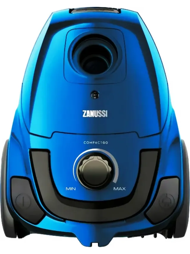 Zanussi ZANCG22CB CompactGo stofzuiger met zak - Blauw - met hygiënefilter