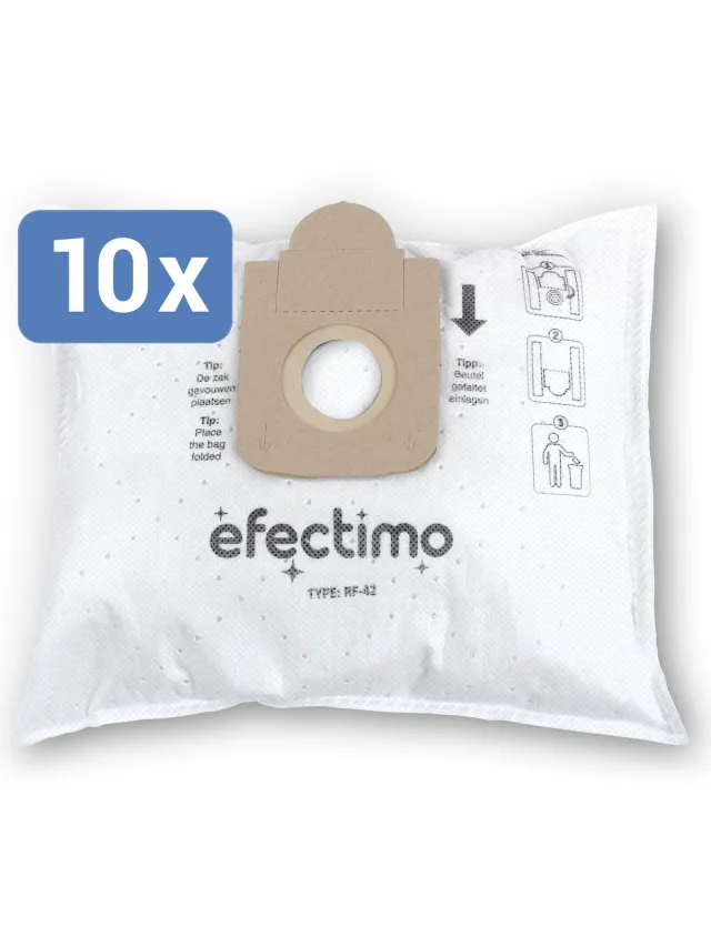 efectimo Rowenta Silence Force stofzuigerzak van efectimo - geschikt voor: geschikt voor: Rowenta ZR200520, Rowenta Power XXL en Rowenta Silence Force RO7740EA - drielaags topkwaliteit microvezel - stofzuigerzakken Rowenta Hygiene