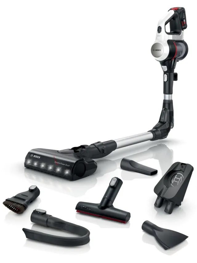 Bosch Unlimited 7 BSS711W - draadloze steelstofzuiger - zakloos - zwart Black