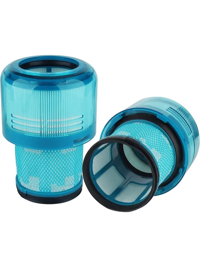 Promessa-Solutions 2 x HEPA Filter geschikt voor Dyson V15 Detect - Complete Extra Stofzuiger vervanging - Premium Kwaliteit - Controleer de afmeting. Groen