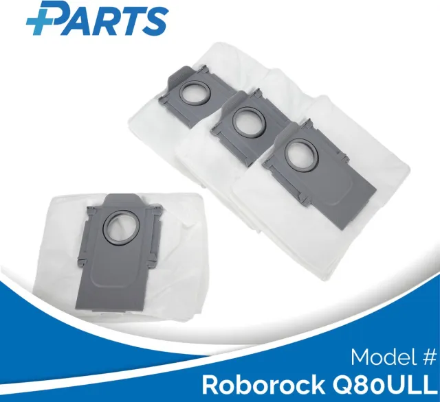 Plus.Parts Roborock Q80ULL Stofzakken (4 Stuks, Plus.Parts® alternatief voor 8.02.0132) Overig